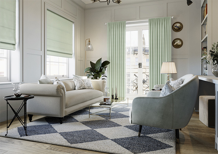 Shima Faux Silk, Moonstone - Made to Measure Curtains - Image 7